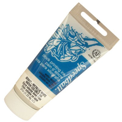 Tinta de Xilogravura 37ml SpeedBall 3417 Branco Metalico